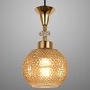 Миниатюра фото подвесная люстра reluce 02001-0.9-05 amber | 220svet.ru
