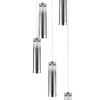 Миниатюра фото подвесная светодиодная люстра indigo rilucente 11061/5p chrome v000147l | 220svet.ru