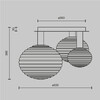 Миниатюра фото потолочный светильник maytoni reels mod268cl-03b | 220svet.ru