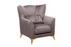 Миниатюра фото кресло siena велюр серый garda decor siena-к-2k-colt017 | 220svet.ru
