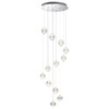 Миниатюра фото подвесная светодиодная люстра odeon light crystal 5007/56l хром | 220svet.ru