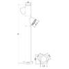 Миниатюра фото ландшафтный светильник arte lamp brooklyn a2063pa-2bk | 220svet.ru