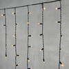Миниатюра фото гирлянда бахрома с колпачком 3,2 x 0,9 м тепло-белая 220в, 168 led, провод черный пвх, ip65 ltc pil180cap-11-2ww | 220svet.ru