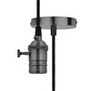 Миниатюра фото подвесной светильник (ul-00004501) uniel dlc-v-s24k/e27 ts/1m/bl pearl black | 220svet.ru