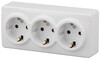 Миниатюра фото розетка эра 3х2p e со шторками schuko 16a 250v 11-2209-01 б0020703 | 220svet.ru