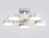 Миниатюра фото потолочная светодиодная люстра на штанге с пультом ду ambrella light comfort fl4826 | 220svet.ru