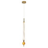 Миниатюра фото подвесной светодиодный светильник delight collection od2503-h78 gold | 220svet.ru