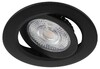 Миниатюра фото светильник светодиодный встраиваемый эра kl led 25a-5 4k bk 5вт 4000к круглый поворотный черный б0068180 | 220svet.ru