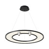 Миниатюра фото подвесной светильник crystal lux contour sp50w led black | 220svet.ru