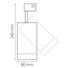 Миниатюра фото трековый светодиодный светильник однофазный lightstar canno 3000k 303272 | 220svet.ru