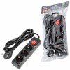Миниатюра фото удлинитель uniel ultra 3гн х 3м с/з s-gcu3-3b black ul-00010017 | 220svet.ru