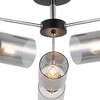 Миниатюра фото потолочная люстра illumico il8249-6cou-79 bk cr | 220svet.ru