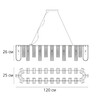 Миниатюра фото подвесная люстра arte lamp denebola a4074sp-12cc | 220svet.ru