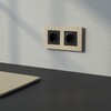 Миниатюра фото рамка на 2 поста slab werkel slab w0022911 | 220svet.ru