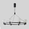 Миниатюра фото подвесная люстра светодиодная crystal lux duet sp56w led black | 220svet.ru