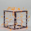 Миниатюра фото гирлянда нить с колпачком 10м оранжевая 24в, 100 led, провод прозрачный пвх, ip65 ltc pst100cap-10-1or | 220svet.ru