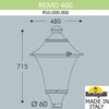 Миниатюра фото уличный фонарь на столб fumagalli remo r50.000.000.aye27 | 220svet.ru