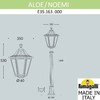 Миниатюра фото садово-парковый фонарь fumagalli aloe.r/noemi e35.163.000.wyh27 | 220svet.ru