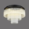 Миниатюра фото потолочная люстра lumion spirals 6576/11cr черный | 220svet.ru