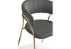 Миниатюра фото стул woodville kamelia 1 dark gray / gold 15470 | 220svet.ru
