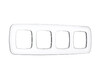 Миниатюра фото рамка 4-постовая ambrella volt omega coint of640134 | 220svet.ru