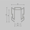 Миниатюра фото профиль для монтажа внатяжной потолок maytoni exility tra034mp-212s(n) | 220svet.ru