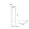 Миниатюра фото ландшафтный светильник arte lamp trapezio a2466pa-1bk | 220svet.ru