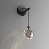 Миниатюра фото настенный светодиодный светильник delight collection colvin mt9176-1wb pearl black | 220svet.ru
