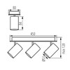 Миниатюра фото спот kanlux evalo el-3i b-sr 35695 | 220svet.ru