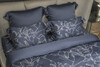 Миниатюра фото пододеяльник принт тенсель магнолия синий 145*210 garda decor 144hf-10413 | 220svet.ru