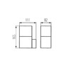 Миниатюра фото фасадный светильник kanlux vadra 16l-up 29010 | 220svet.ru