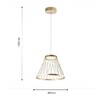 Миниатюра фото подвесной светодиодный светильник favourite fibra 4634-4p | 220svet.ru