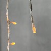 Миниатюра фото гирлянда бахрома 3,1 x 0,5 м экстра тепло-белая 220в, 150 led, провод прозрачный пвх, ip54 ltc pil150-10-2eww | 220svet.ru