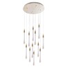 Миниатюра фото подвесная светодиодная люстра arte lamp raindrop a1803lm-36pb | 220svet.ru