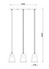 Миниатюра фото подвесной светильник arte lamp brussels a8030sp-3wh | 220svet.ru