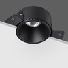 Миниатюра фото встраиваемый светильник для гкл потолка novotech nimbus 370996 черный | 220svet.ru