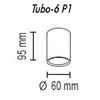 Миниатюра фото потолочный светильник topdecor tubo6 p1 31 | 220svet.ru