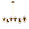 Миниатюра фото люстра hutchinson 12l brass delight collection | 220svet.ru