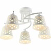 Миниатюра фото потолочная люстра reluce 01384-0.3-05 wh+cr | 220svet.ru