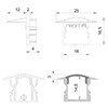 Миниатюра фото заглушка deko-light end cap f-et-02-10 set 2 pcs 978630 | 220svet.ru