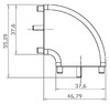 Миниатюра фото соединитель deko-light angle connector mia flat, white 930248 | 220svet.ru