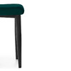Миниатюра фото стул на металлокаркасе woodville kora green / black 15096 | 220svet.ru