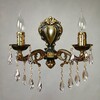 Миниатюра фото бра ambiente leon 2128/2 pb tear drop | 220svet.ru