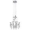 Миниатюра фото подвесной светодиодный светильник odeon light flamenco 6699/35l хром | 220svet.ru