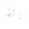 Миниатюра фото подвесная люстра etoile small slamp etoss00prs01t00ledeu | 220svet.ru