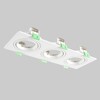 Миниатюра фото встраиваемый светильник crystal lux clt 002c3 wh v2 | 220svet.ru