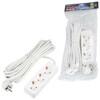 Миниатюра фото удлинитель uniel ultra 3гн х 7м с/з s-gcu3-7 white ul-00010003 | 220svet.ru