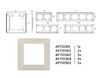Миниатюра фото рамка 4-постовая ambrella volt alfa line af110364 | 220svet.ru