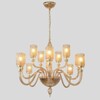 Миниатюра фото подвесная люстра crystal lux silvestro sp12 amber | 220svet.ru