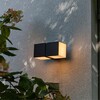 Миниатюра фото уличный настенный светодиодный светильник arte lamp belgrade a5193al-2bk | 220svet.ru